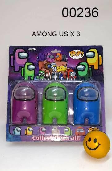 Imagen de AMONG US POP X 3 CON LUZ 7.22C